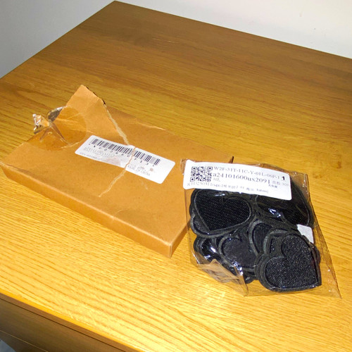 Black heart sew - black,